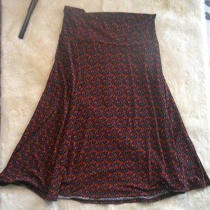 LuLaRoe - Simply Comfortable - Flowy floral stretch midi skirt - Size Med